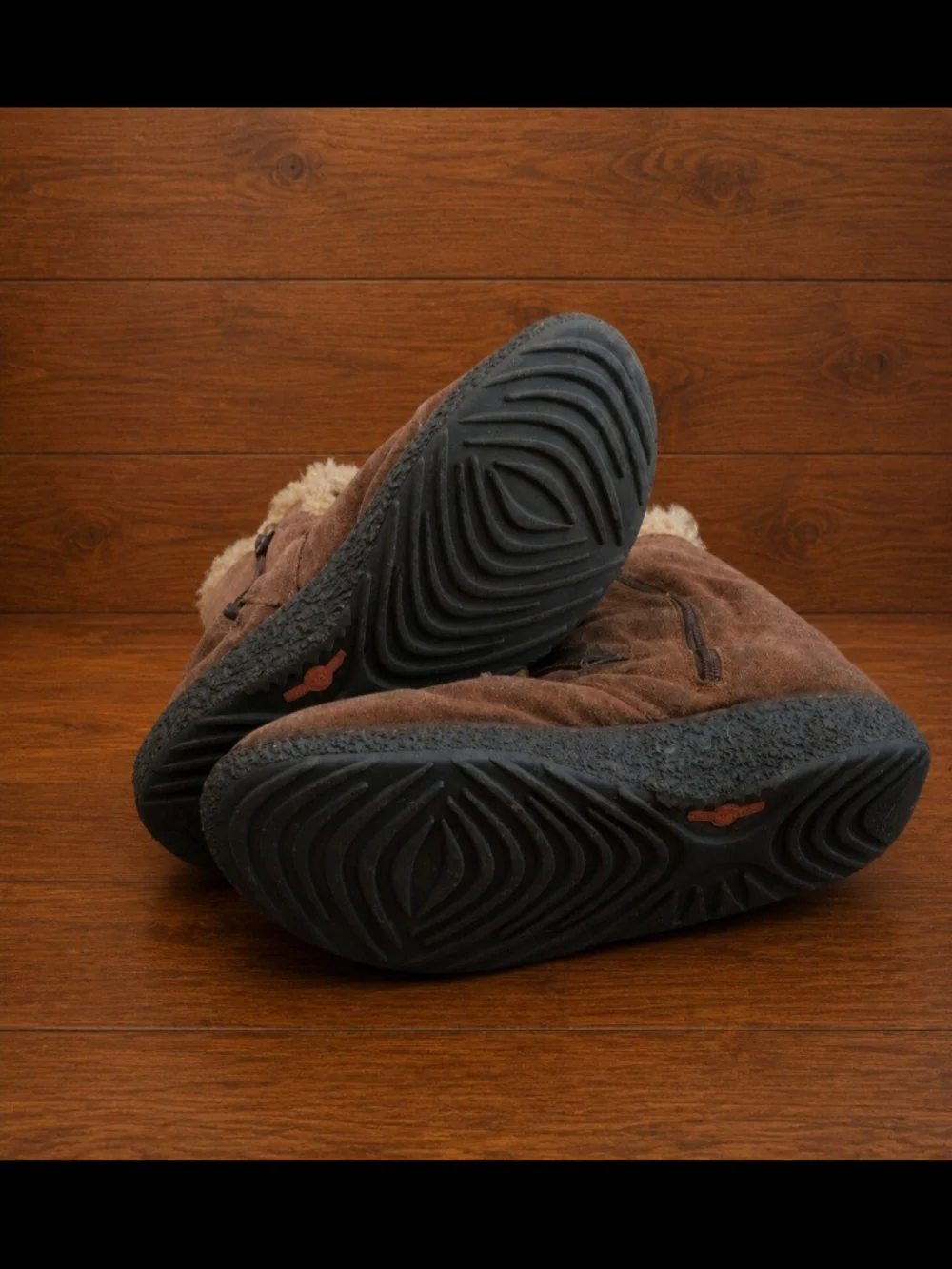 Earth Spirit Brown Faux-Shearling Strap Winter Boots